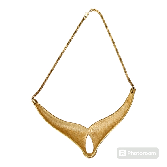 VTG  MONET RUNWAY TEAL ENAMEL  NECKLACE - Picture 2 of 9